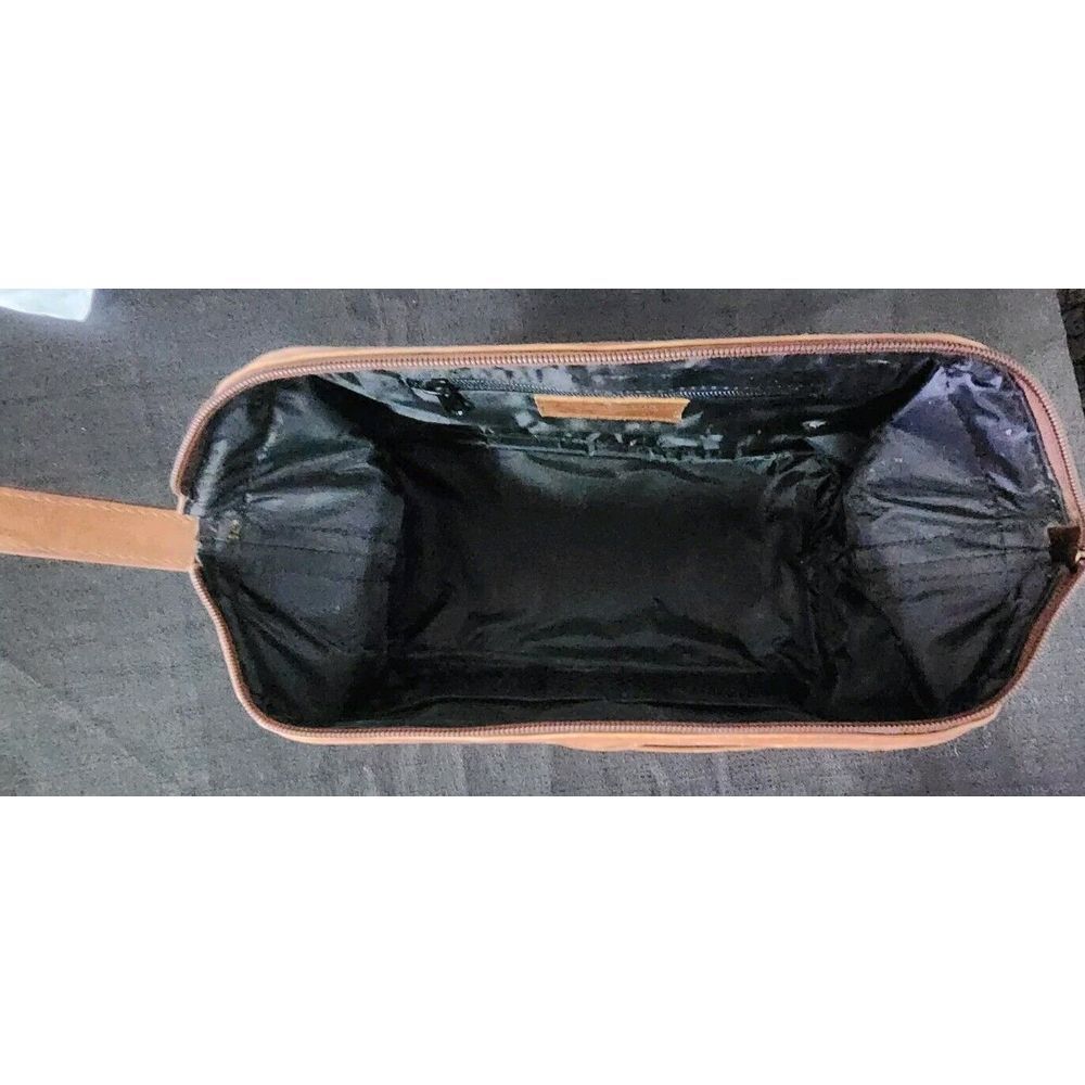 Ameri Leather Toiletry Travel‎ Bag Brown - image 9